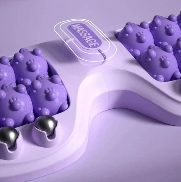 Rodillos de reflexología del masajeador NerviRol para estimular los nervios